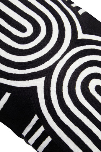 Bosie Ozella Black And White Cushion