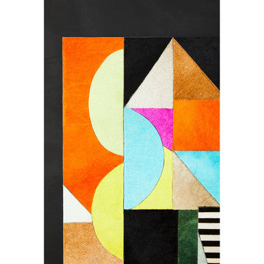 Safira Genuine Leather Abstract Wall Art