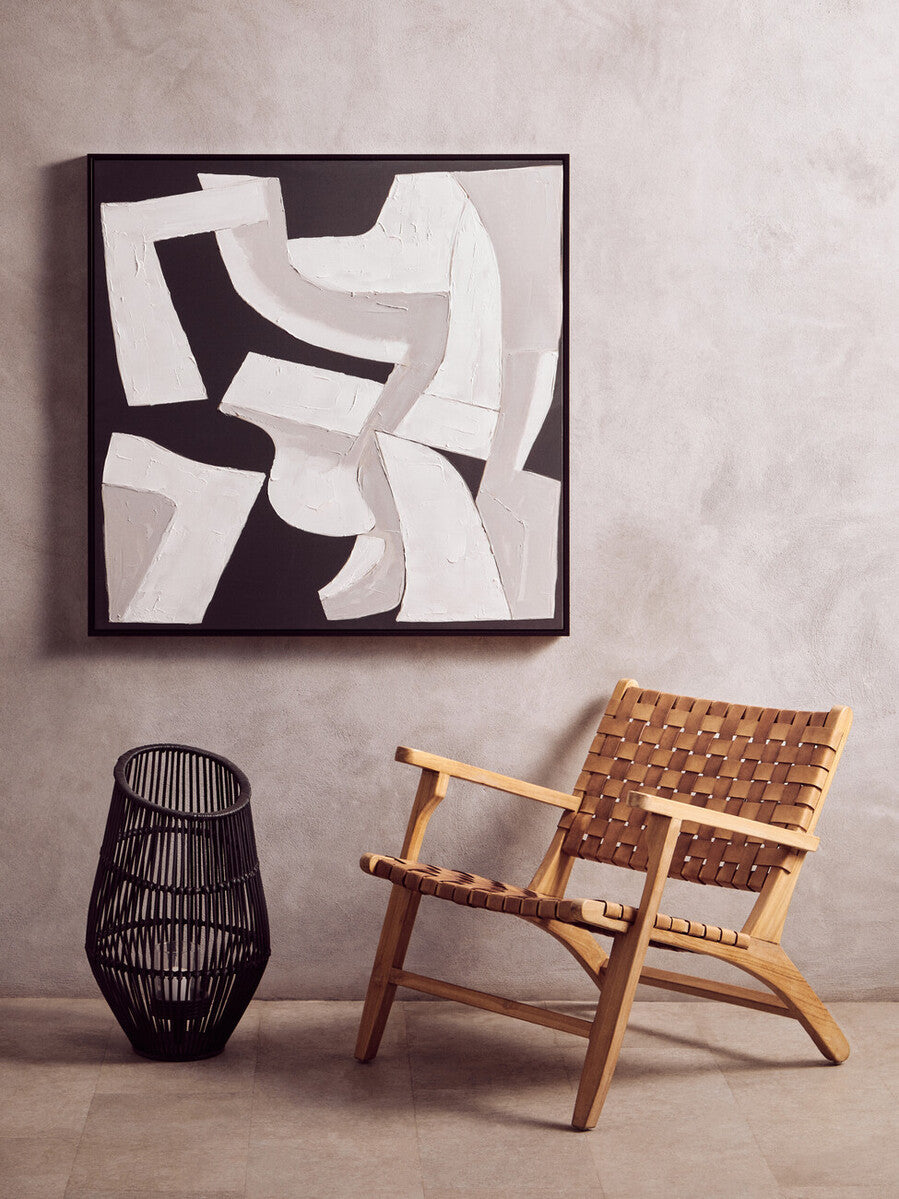Astratto Monochrome Abstract Textured Wall Art