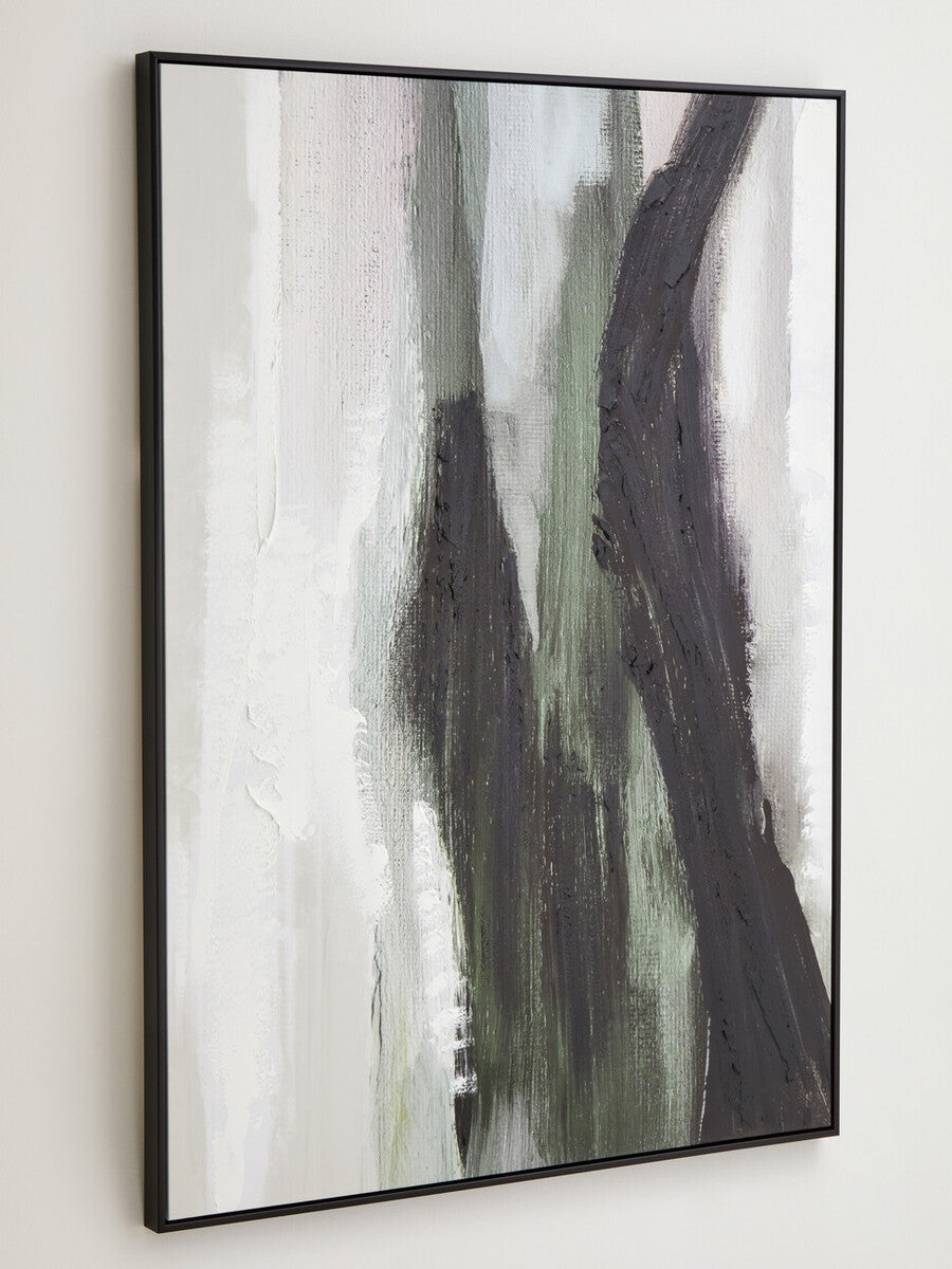 Astratto Green Multi Coloured Abstract Textured Wall Art