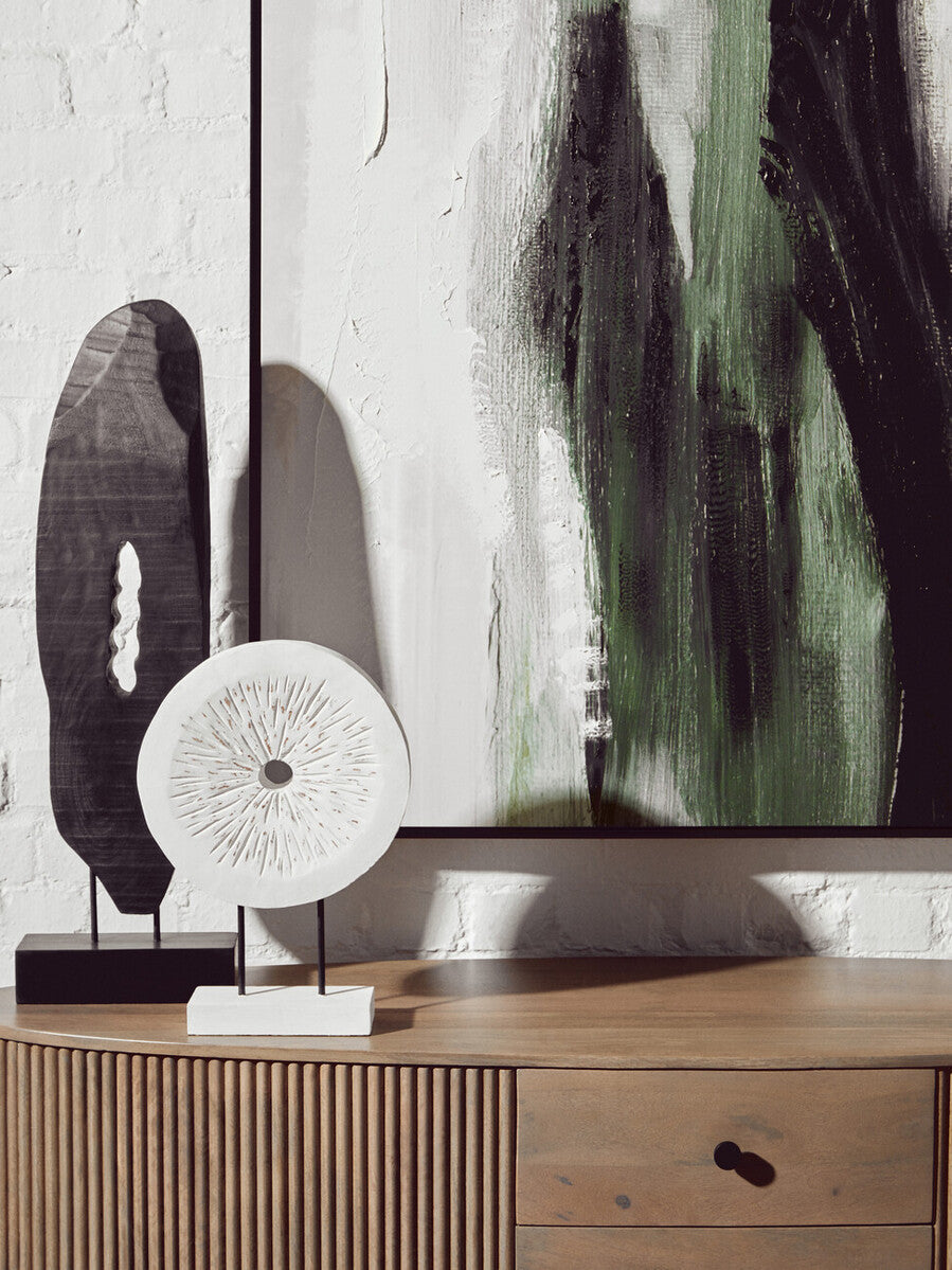 Astratto Green Multi Coloured Abstract Textured Wall Art