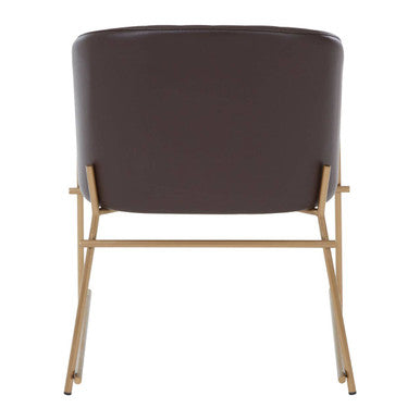 Delta Brown Faux Leather Dining Chair