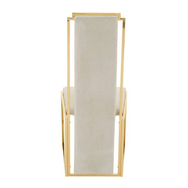 Deana Gold Frame High Back Dining Chair