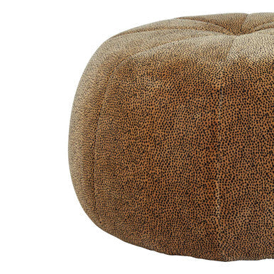 Manhattan Leopard Print Pouffe