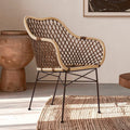 Manado Natural Rattan Chair with Open Weave Design