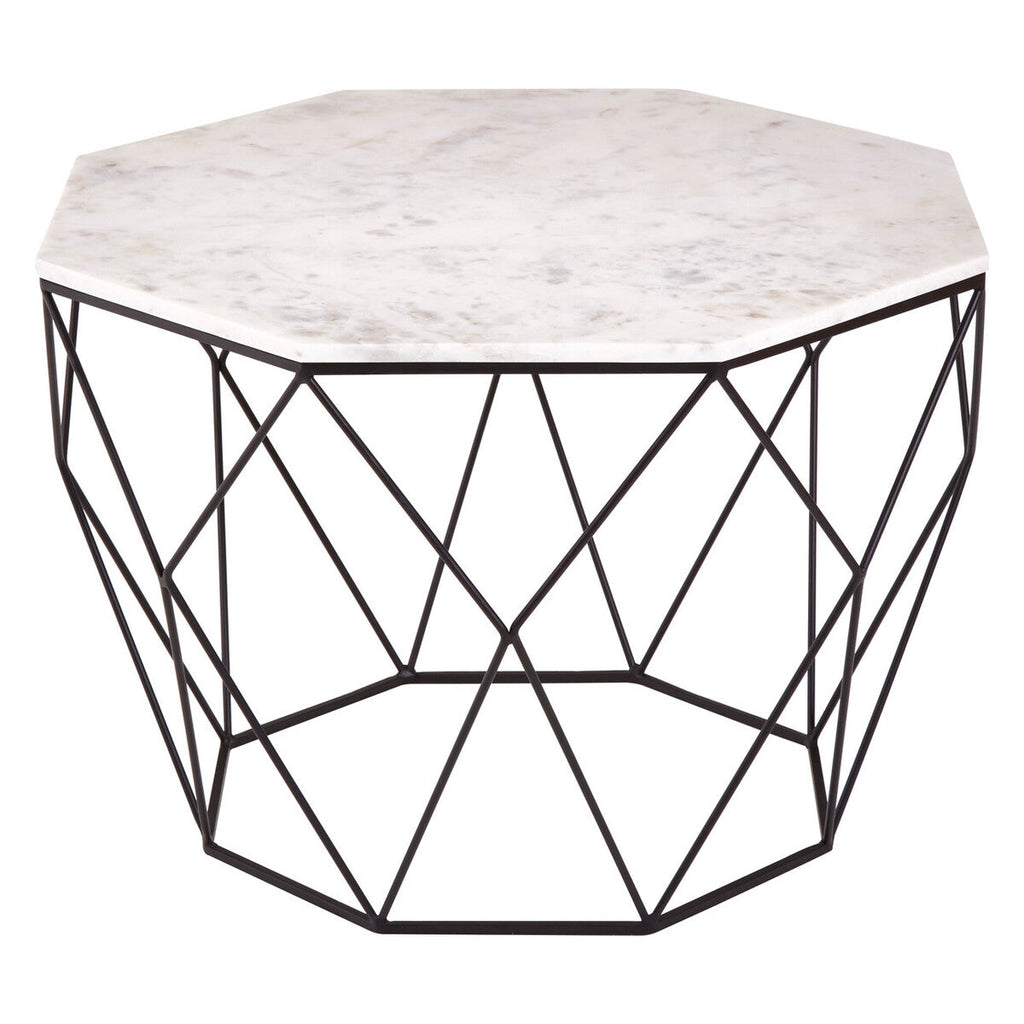 White Marble Top Octagon Table | Shalimar