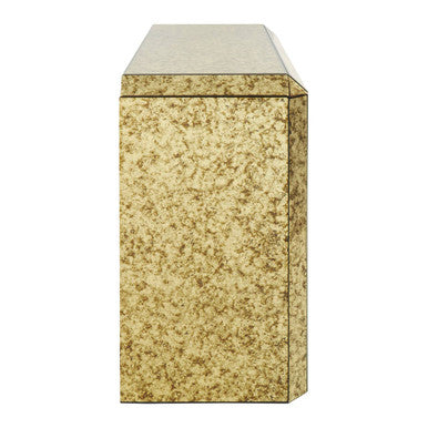 Antique Mirror Console Table with 2 Drawers in Gold Finish, Komo