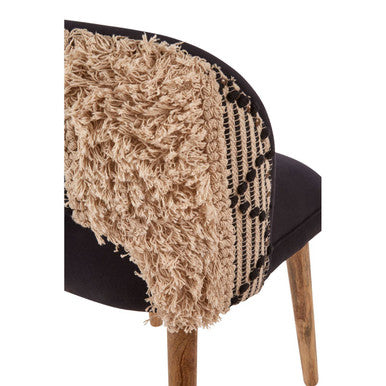Cefena Black and White Moroccan Design Chair