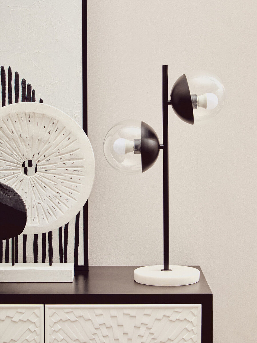 Black and White Four Door Sideboard | Dumas