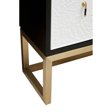 Black and White Four Door Sideboard | Dumas