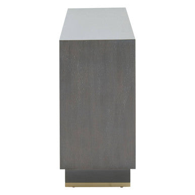 Deskey Grey Shagreen Effect Three Drawer Sideboard