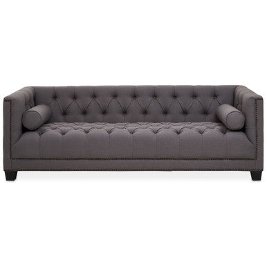 3 Seater Grey Fabric Sofa, Surina