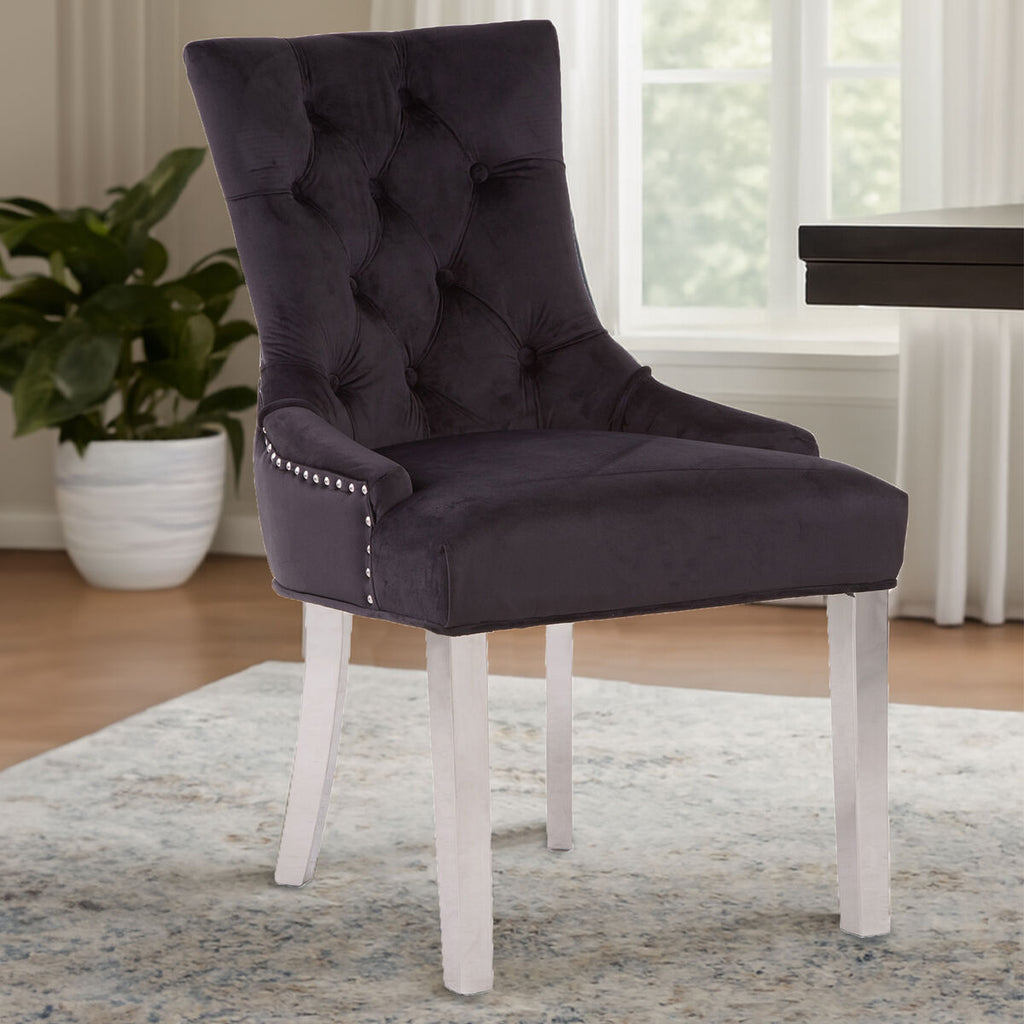 Black Velvet Dining Chair | Richmond