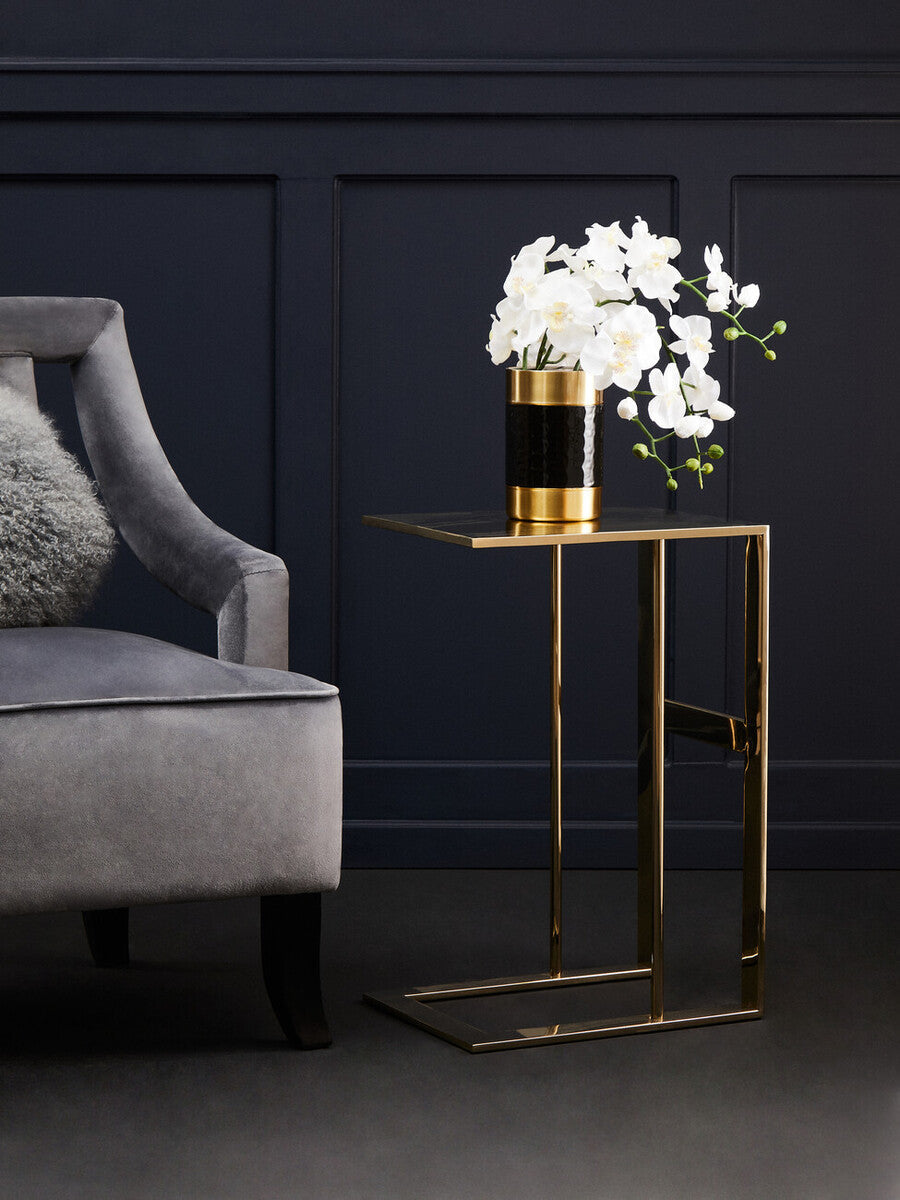 Faye Grey Velvet Chair with Wooden Legs
