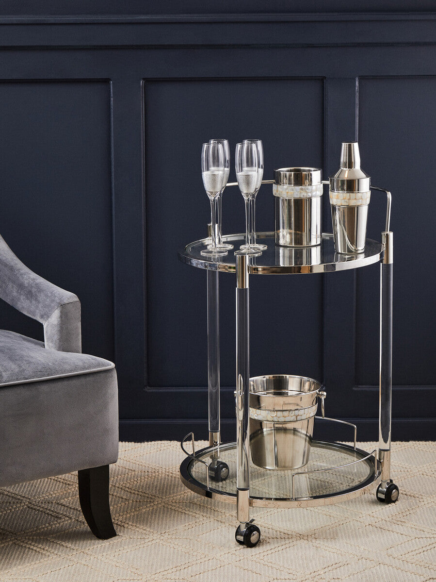 Faye Grey Velvet Chair with Wooden Legs