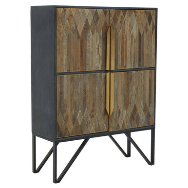 Zarina Textured Wooden Cabinet