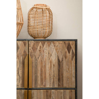 Zarina Textured Wooden Cabinet
