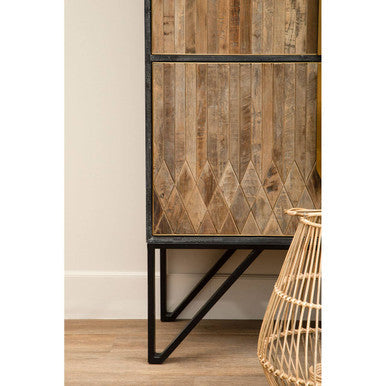 Zarina Textured Wooden Cabinet
