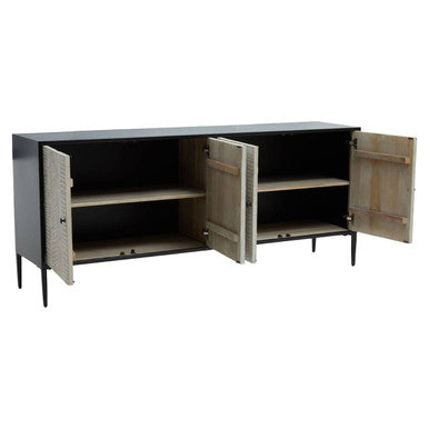 Luxor 4 Door Recycled Pine Wood Sideboard