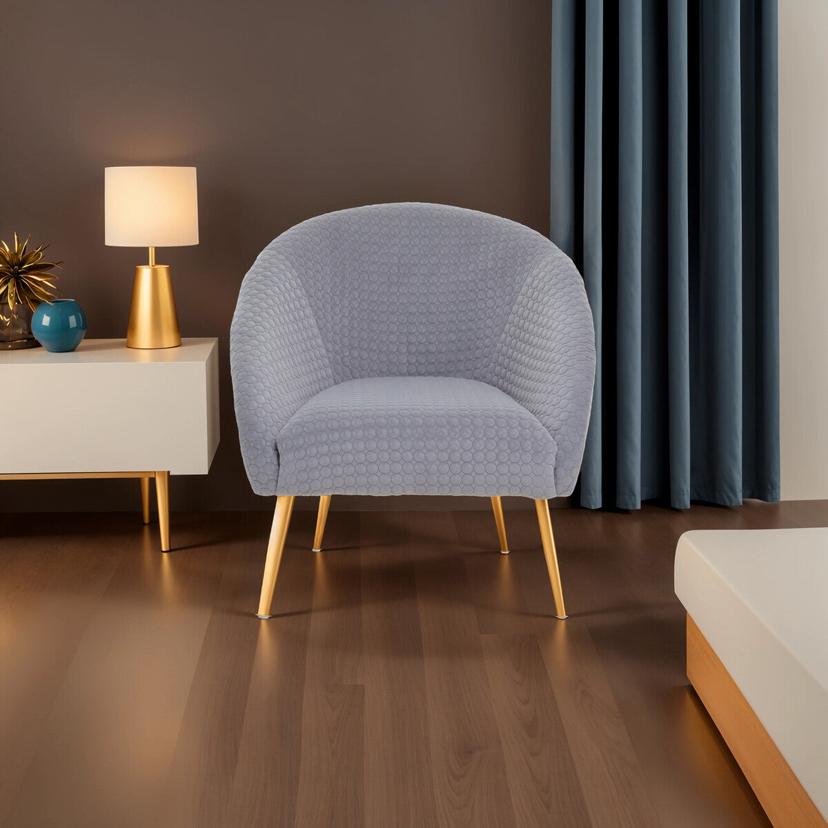 Tania Grey Occasional Chair