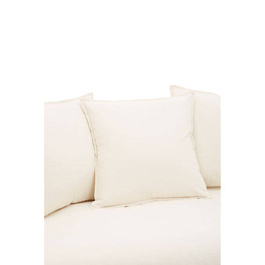 Antibes Cream Linen 3 Seater Sofa with Linear Detail