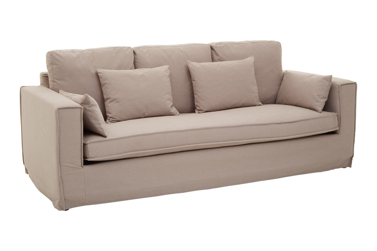 3 Seater Grey Fabric Sofa | Menton