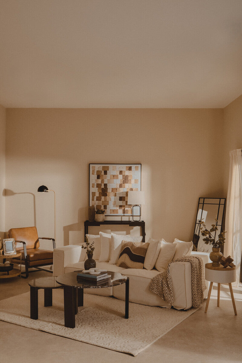 3 Seater Cream Sofa, Marseille