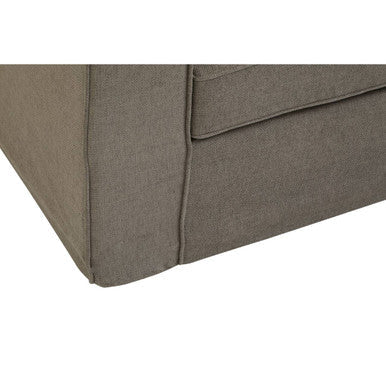 3 Seater Grey Fabric Sofa, Valensole