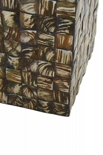 Mother of Pearl Square Side Table, Branna