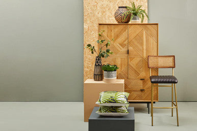 Jakara Natural Finish Cabinet with Drawers