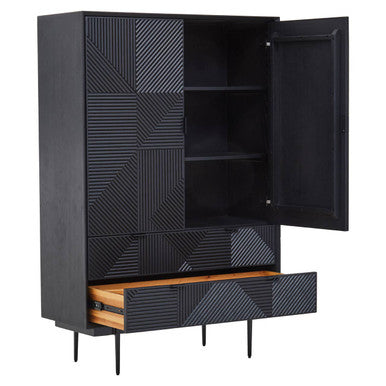 Jakara Black Finish Cabinet