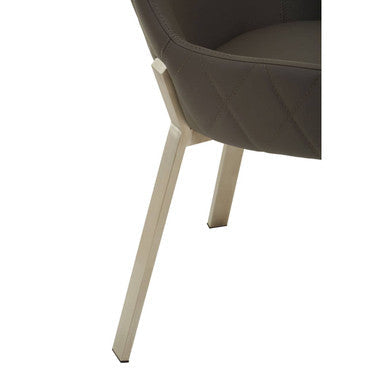 Gilden Grey Faux Leather Dining Chair