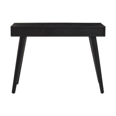 Silver and White Two Drawer Console Table in Acacia Wood, Boho