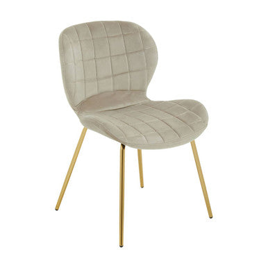 Warton Mink Velvet Dining Chair