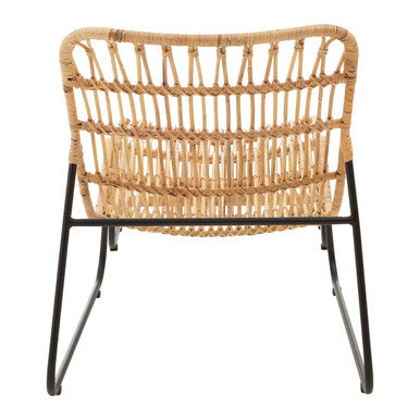 Manado Rattan Chair And Footstool Set