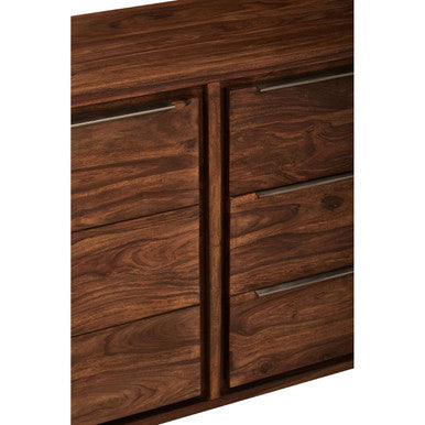 Surati Two Door Three Drawer Sheesham And Acacia Sideboard