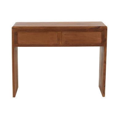 Brown Sheesham and Acacia Wood Console Table with Two Storage Drawers, Surati