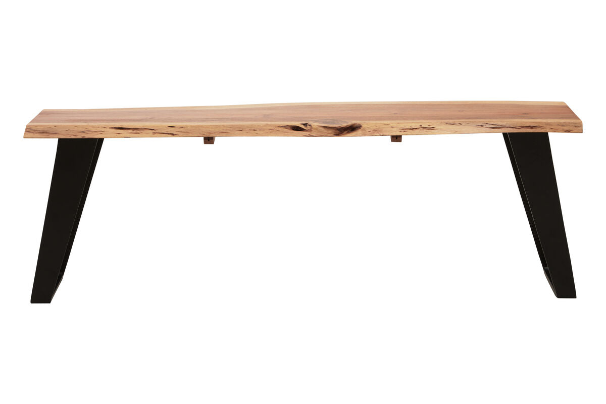 Surax Acacia Wood with Live Edge Bench