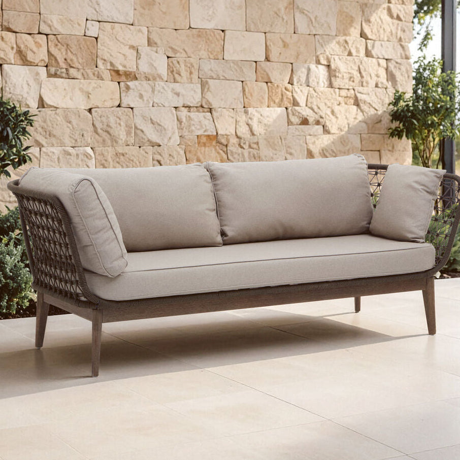 3 Seater Bronze and Charcoal Sofa, Opus
