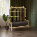 2 Seater Gold Dome Cage Sofa | Eliza