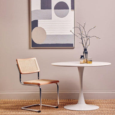 Cebu Elm Wood and Rattan Dining Chair
