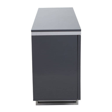 Genoa Four Door Grey Gloss Finish Sideboard