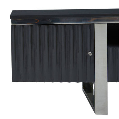 Genoa Grey Gloss Finish Media Unit