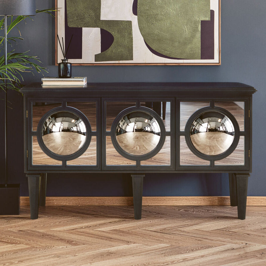 Telese Black Finish Sideboard