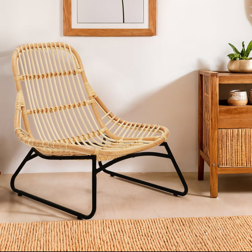 Manado Natural Rattan Chair with Rattan Seat