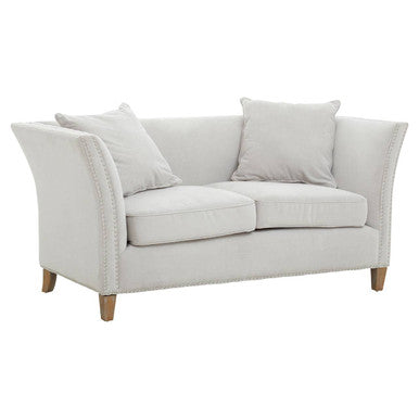 2 Seater Grey Fabric Sofa, Sutton