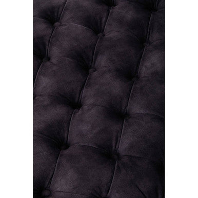 Grey Velvet Ottoman, Sabrina