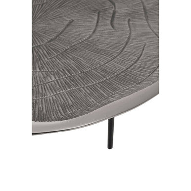 Silver Oak Effect Top Coffee Tables with Black Legs, Silva
