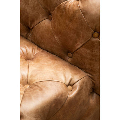 Brown Leather Right Arm Modern Chesterfield Modular Sofas, Hoxton