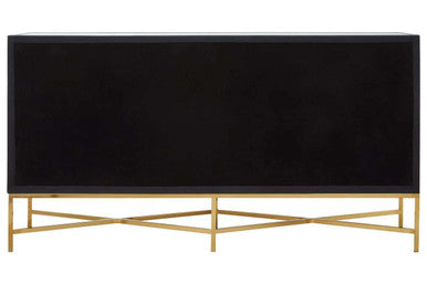 Grey Shagreen Effect 4 Door Sideboard | Cadiz